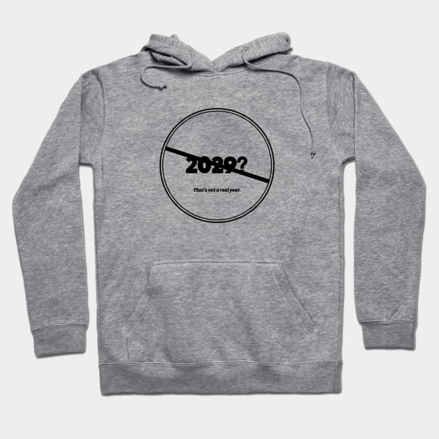 2029 Not A Real Year (Black) Hoodie by usernate